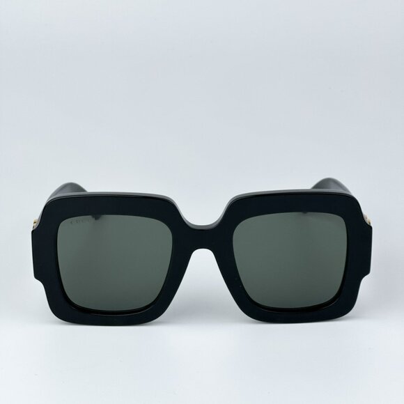 Gucci GG1547S 001 BRAND NEW Sunglasses Black Grey Women Square main image 10